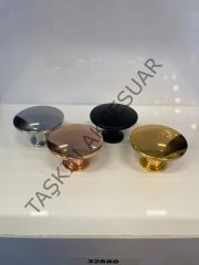 Emaks Mantar Metal Düğme Kulp Gold Krom Altın Mat Siyah İnox Rose Dolap Kapak Çekmece Komidin Tv Ünite Modern Mobilya Kulbu
