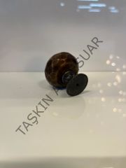 Kristal Metal Düğme Misket Küre Kulp Antik Sarı Renk Dolap Kapak Modern Çekmece Tv Ünite Mobilya Tek Delik Komidin