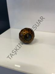 Kristal Metal Düğme Misket Küre Kulp Antik Sarı Renk Dolap Kapak Modern Çekmece Tv Ünite Mobilya Tek Delik Komidin