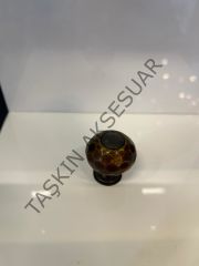 Kristal Metal Düğme Misket Küre Kulp Antik Sarı Renk Dolap Kapak Modern Çekmece Tv Ünite Mobilya Tek Delik Komidin
