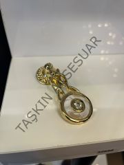 Orkide Sarkaç Metal Düğme Kulp Altın Dolap Kapak Modern Çekmece Mobilya Tek Delik Gold Komidin Tv Ünite