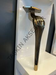 Ottoman Metal Ayak 16-21cm Bronz Modern Mobilya Ayağı Koltuk Komidin Puf Dolap Tv Ünite