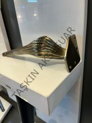 Ottoman Metal Ayak 16-21cm Bronz Modern Mobilya Ayağı Koltuk Komidin Puf Dolap Tv Ünite
