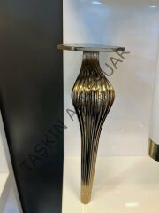 Ottoman Metal Ayak 16-21cm Bronz Modern Mobilya Ayağı Koltuk Komidin Puf Dolap Tv Ünite