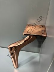 Zarif Metal Ayak 14-17-20-25cm Rose Modern Mobilya Ayağı Koltuk Dolap Komidin Şifonyer Tv Ünite Kitaplık Puf