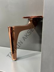 Zarif Metal Ayak 14-17-20-25cm Rose Modern Mobilya Ayağı Koltuk Dolap Komidin Şifonyer Tv Ünite Kitaplık Puf
