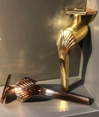 Flamingo Metal Ayak 21cm Altın Modern Gold Mobilya Ayağı