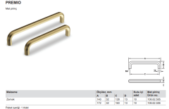 Hafele PREMIO Mobilya Kulp 160mm