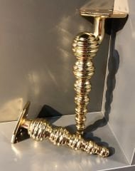Petek Metal Ayak 16-21cm Altın Modern Gold Mobilya Ayağı Dolap Koltuk Tv Ünite Komidin Şifonyer