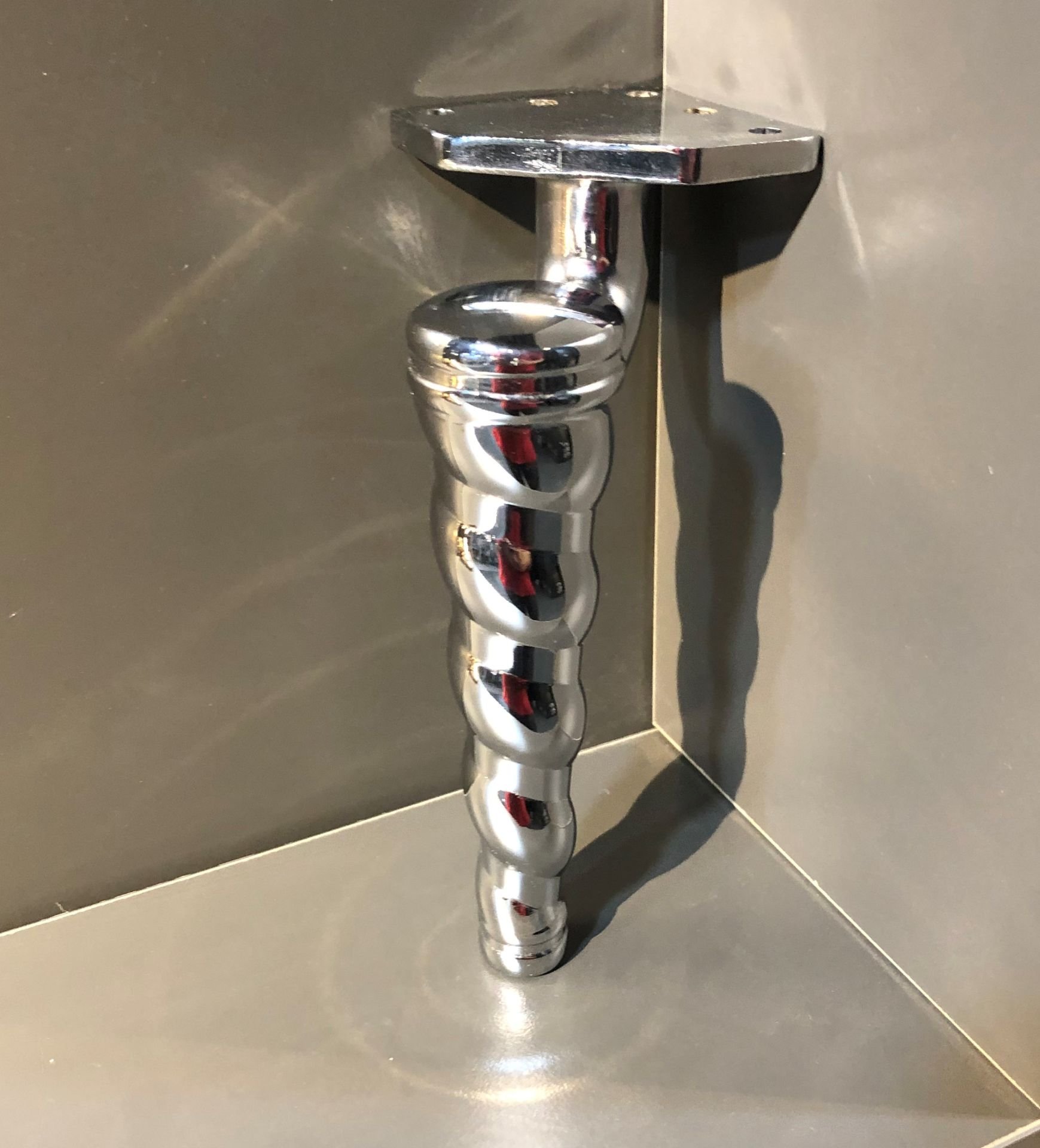 Helis Metal Ayak 16-21cm Krom Modern Gümüş Mobilya Ayağı