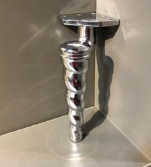 Helis Metal Ayak 16-21cm Krom Modern Gümüş Mobilya Ayağı
