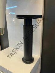 ﻿﻿Sert Plastik Orta Ayak 15-23cm Ayarlı Siyah Mobilya Dolap Koltuk Tv Ünite Komidin Şifonyer