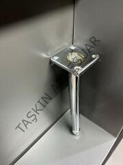 ﻿BoneX Metal Ayak 15-20-25cm Krom Modern Gümüş Mobilya Ayağı Koltuk Dolap Kitaplık Konsol Komidin