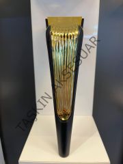 ﻿ Legend Sert Plastik Ayak 15-20cm Siyah+Altın Koltuk Ayağı Modern Tv Ünite Mobilya Dolap Kitaplık Tv Ünite Komidin Şifonyer