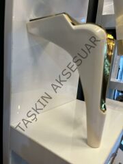 Legend Sert Plastik Ayak 15-20cm Aytaşı+Altın Koltuk Ayağı Modern Tv Ünite Mobilya Dolap Kitaplık Tv Ünite Komidin Şifonyer
