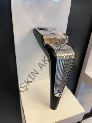 ﻿ Legend Sert Plastik Ayak 15-20cm Siyah+Krom Koltuk Ayağı Modern Tv Ünite Mobilya Dolap Kitaplık Tv Ünite Komidin Şifonyer