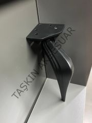Viena Metal Ayak 16-20cm Siyah Modern Mobilya Ayağı Koltuk Komidin Puf Dolap Tv Ünite
