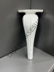 Küba Sert Plastik Ayak 16-19cm Beyaz Komidin Koltuk Modern Tv Ünite Mobilya Dolap Şifonyer Ayağı