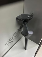 Elmas Metal Ayak 21cm Mat Siyah Modern Mobilya Ayağı Dolap Koltuk Tv Ünite Komidin Şifonyer