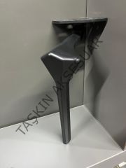 Elmas Metal Ayak 21cm Mat Siyah Modern Mobilya Ayağı Dolap Koltuk Tv Ünite Komidin Şifonyer