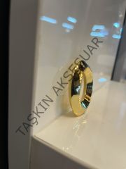Kms Alyans Metal Düğme Kulp Altın Dolap Kapak Modern Çekmece Tv Ünite Mobilya Komidin Tek Delik Gold