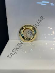 Kms Alyans Metal Düğme Kulp Altın Dolap Kapak Modern Çekmece Tv Ünite Mobilya Komidin Tek Delik Gold
