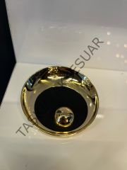 Kms Istiridye Metal Kulp 32mm Altın Mat Siyah Dolap Kapak Modern Çekmece Mobilya Kulbu Tv Ünite