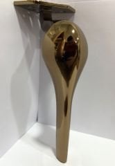 ﻿Kaşık Metal Ayak 20cm Bronz Modern Mobilya Ayağı