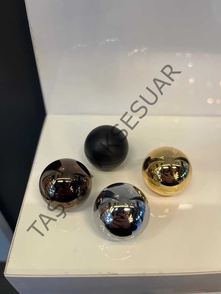 Küre Metal Düğme Kulp Altın Krom Bronz Mat Siyah Dolap Kapak Modern Çekmece Tv Ünite Mobilya Gümüş Gold Komidin Tek Delik