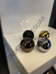 Küre Metal Düğme Kulp Altın Krom Bronz Mat Siyah Dolap Kapak Modern Çekmece Tv Ünite Mobilya Gümüş Gold Komidin Tek Delik