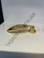 Kamber Metal Sarkaç Düğme Kulp Altın Dolap Kapak Modern Çekmece Tv Ünite Mobilya Komidin Tek Delik Gold