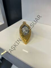 Kamber Metal Sarkaç Düğme Kulp Altın Dolap Kapak Modern Çekmece Tv Ünite Mobilya Komidin Tek Delik Gold