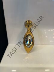 Kamber Metal Sarkaç Düğme Kulp Altın Dolap Kapak Modern Çekmece Tv Ünite Mobilya Komidin Tek Delik Gold