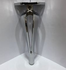 ﻿Diva Metal Ayak 16-21cm Krom Modern Gümüş Mobilya Ayağı Dolap Koltuk Tv Ünite Komidin Şifonyer