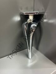 ﻿Diva Metal Ayak 16-21cm Krom Modern Gümüş Mobilya Ayağı Dolap Koltuk Tv Ünite Komidin Şifonyer