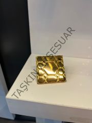 Petek Metal Kulp 32mm Altın Dolap Kapak Modern Çekmece Mobilya Kulbu Tv Ünite Komidin Şifonyer Gold
