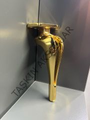 Diva Metal Ayak 16-21cm Altın Modern Gold Mobilya Ayağı Dolap Koltuk Tv Ünite Komidin Şifonyer