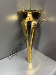 Diva Metal Ayak 16-21cm Altın Modern Gold Mobilya Ayağı Dolap Koltuk Tv Ünite Komidin Şifonyer