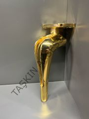 Diva Metal Ayak 16-21cm Altın Modern Gold Mobilya Ayağı Dolap Koltuk Tv Ünite Komidin Şifonyer