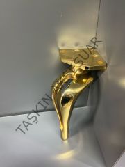 Diva Metal Ayak 16-21cm Altın Modern Gold Mobilya Ayağı Dolap Koltuk Tv Ünite Komidin Şifonyer