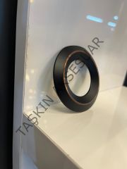 Alyans Metal Kulp 32mm Mat Siyah Dolap Kapak Modern Çekmece Mobilya Kulbu Tv Ünite Komidin Şifonyer