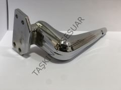 ﻿﻿Işık Metal Ayak 16-21cm Krom Modern Gümüş Mobilya Ayağı Dolap Koltuk Tv Ünite Komidin Şifonyer