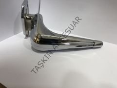 ﻿﻿Işık Metal Ayak 16-21cm Krom Modern Gümüş Mobilya Ayağı Dolap Koltuk Tv Ünite Komidin Şifonyer