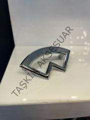 Çakra Metal Kulp 64mm Krom Dolap Kapak Modern Çekmece Mobilya Kulbu Tv Ünite Komidin Şifonyer Gümüş