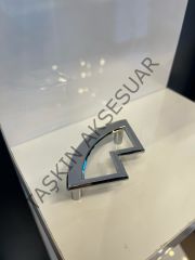 Çakra Metal Kulp 64mm Krom Dolap Kapak Modern Çekmece Mobilya Kulbu Tv Ünite Komidin Şifonyer Gümüş