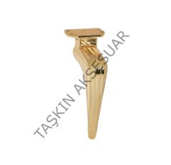 Işık Metal Ayak 16-21cm Altın Modern Gold Mobilya Ayağı Dolap Koltuk Tv Ünite Komidin Şifonyer