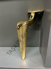 Emaks Side Metal Ayak 15-20-25cm Altın Modern Gold Mobilya Ayağı Dolap Koltuk Tv Ünite Komidin Şifonyer