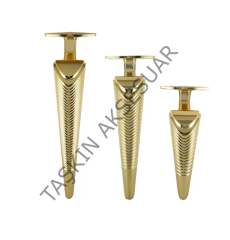 Emaks Side Metal Ayak 15-20-25cm Altın Modern Gold Mobilya Ayağı Dolap Koltuk Tv Ünite Komidin Şifonyer
