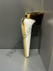 Angel Metal Ayak 16-21-25cm Altın+Aytaşı Koltuk Komidin Modern Tv Ünite Mobilya Dolap Gold Beyaz Dolap Koltuk Tv Ünite Komidin Şifonyer