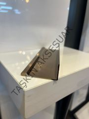 Melis Metal Kulp 64-128-160-192mm Bronz Dolap Kapak Modern Çekmece Tv Ünite Konsol Komidin Mobilya Kulbu